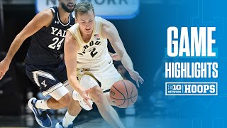 Yale at Purdue  HIGHLIGHTS  Big Ten Mens Basketball  111124 [upl. by Leddy]