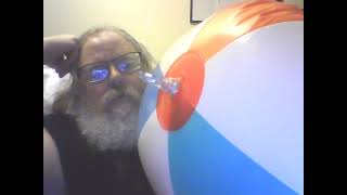 Jumbo Beach Ball deflates [upl. by Letisha]