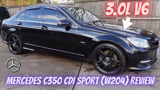 Mercedes C350 CDI Sport W204 Review  Amazing Spec for an old car Part 1 [upl. by Wyly]