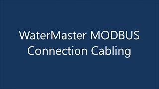 WaterMaster MODBUS Cabling Rev A [upl. by Ku615]