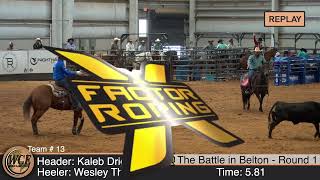 Team Roping  World Classic Events Finals  Round 1 [upl. by Ecraep3]