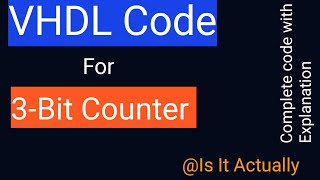 VHDL code for 3 bit counter3bit counter with VHDL code  code for 3bit counter  HDL code for cou [upl. by Derrek329]