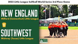 Third Place Game Connecticut vs Texas  2023 Little League Softball World Series [upl. by Shreeves]