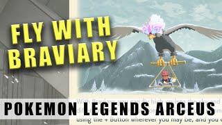 Pokémon Legends Arceus how to get Braviary  Unlock fly [upl. by Naujud]