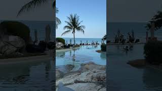 The VIEW of CHAWENG BEACH  Koh Samuitraveldiaries thailand shorts [upl. by Kentigerma]