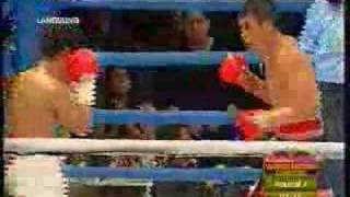 Chris john vs Roinet Caballero Round 7 WBA featherweight [upl. by Nawyt960]