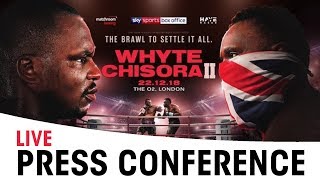 Dillian Whyte vs Dereck Chisora 2  WEIGH IN  LIVE [upl. by Sadnalor]