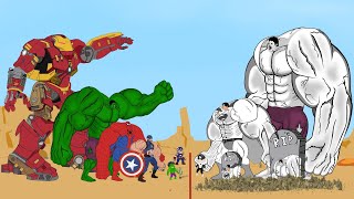 Team IRONMANHULKSPIDERMAN VS Team HULKSUPERMAN ZombiesSecret return from the dead  funy cartoon [upl. by Joses]