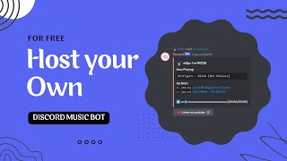 Host Your Own Discord Music Bot For Free In 15 Mins Step By Step [upl. by Odranar]