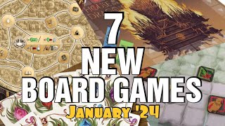 7 New Board Games  January 2024 [upl. by Nitas86]