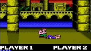 Double Dragon NES Versus Mode Match 1  10 [upl. by Naehgem]