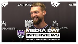 Domantas Sabonis  2024 Kings Media Day Interview Scrums [upl. by Eadith]