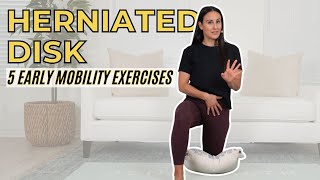 5 Early Mobility Exercises for Herniated Disc [upl. by Berke]