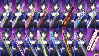 Clorinde Weapon Damage Comparison 345 Star Weapons  Genshin Impact [upl. by Seth129]