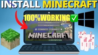 download Minecraft free in laptop  how to download Minecraft on pc  laptop  java edition [upl. by Lodnar830]