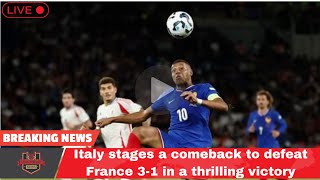 Italy stages a comeback to defeat France 31 in a thrilling victory । USA TODAY NEWS [upl. by O'Toole724]