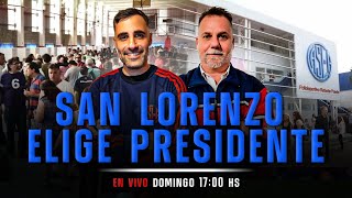 SAN LORENZO  MANIJA AZULGRANA VOTACIÓN EN EL CICLÓN  MARCELO MORETTI NUEVO PRESIDENTE [upl. by Adli251]