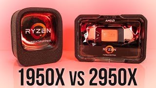 AMD 2950X vs 1950X  Threadripper 2 Comparison and Benchmarks [upl. by Garaway]