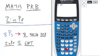 Math Probability Permutations nPr TI 84 Calculator [upl. by Eniamrehc505]