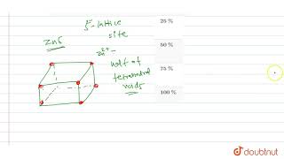 How many tetrahedral holes are occupied in diamond [upl. by Atsahc]