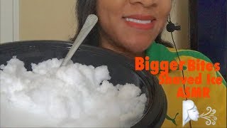 Bigger Bites Powdery Snow and Ice Scrapping ASMR ❄️🌨☃️🍧💯 [upl. by Moffit]