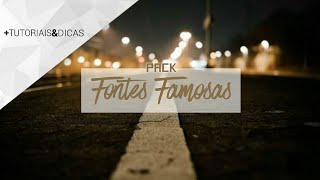 SUPER PACK DE FONTES FAMOSAS 2018 [upl. by Allimak]