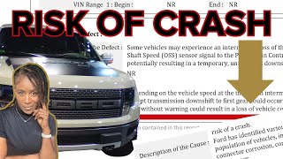 Ford F150 Trucks Face Risk of CrashHalfaMillion Trucks Recalled [upl. by Arlyne]