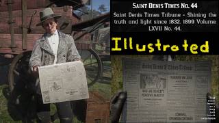 Red Dead Redemption 2 Saint Denis Times illustrated No 44 [upl. by Ayrb]