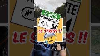 🚘Sortie dautoroute Le Stress 😱permisdeconduire autoecole conduiteonline [upl. by Gnehs]