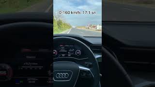 Audi A6 C8 40 TDI 20 Quattro 204 HP STronic 0200 kmh hızlanma [upl. by Karlene]