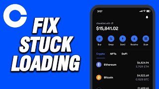 How To Coinbase App Stuck Loading Problem  Working [upl. by Nnyla542]