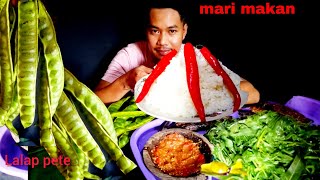 BERAS MAHAL MUKBANG LALAPAN PETE LAUK SEADANYA SEDERHANA TAPI NIKMAT [upl. by Ahtennek146]