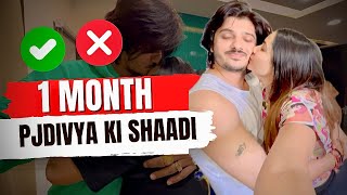 Pjdivya ki shadi ka1 month complete ❤️🥰 [upl. by Seltzer196]