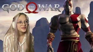 Seeing How Kratos Journey Began  God of War 1  Blind Reaction and Playthrough 1 [upl. by Valerye]