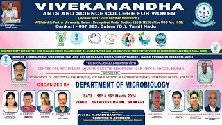 Microbiology National Conference I EOCMAA amp MBCSUM 2024 I Vivekanandha Educational Institutions [upl. by Marolda]