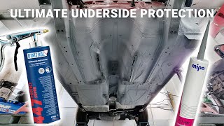 Full Underbody Rust Protection Guide Seam Sealer Underseal amp Cavity Wax by Dinitrol BMW E30  035 [upl. by Guyon]