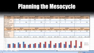 How to Plan a Periodized Mesocycle for Athletes on Excel  Programming [upl. by Krall]