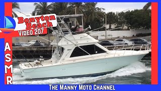 Boats at Boynton Beach Florida asmr boat video 207 MannyMoto1 [upl. by Lea]