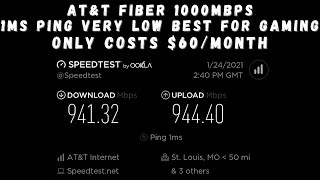 Whats it like having ATampT Fiber Internet 1000 Mbps Part 2 [upl. by Placido]