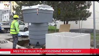 Mesto buduje polopodzemné kontajnery [upl. by Yard]