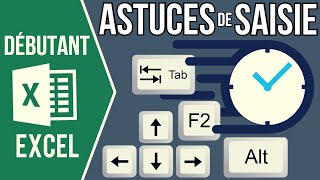 EXCEL POUR DÉBUTANT  9 ASTUCES DE SAISIE GAIN DE TEMPS Retour à la ligne manuel reproduire [upl. by Decato481]