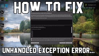 Unhandled Exception Error Retrac Fix [upl. by Annabal]