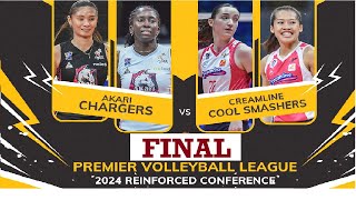 CREAMLINE vs AKARI  FINALS PVL REINFORCED CONFERENCE 2024 [upl. by Ahsieni465]