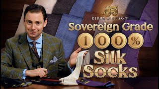 The Most Luxurious Men’s Dress Socks In the World 100 Silk OvertheCalf Dress Socks [upl. by Adeirf596]