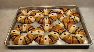 como hacer mini roscas de reyes facil de hacer en casa [upl. by Nomyt801]