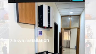 75kva yohako hybrid inverter solar battery installation at lekki Lagos Nigeria [upl. by Clothilde]