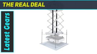 INTBUYING 39 Inch Projector Bracket Motorized Lift for Ultimate Ceiling Convenience [upl. by Menken]