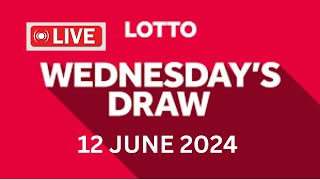 The National Lottery Lotto Draw Live Results from Wednesday 12 June 2024  lotto live [upl. by Ninel600]