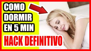 ⏰Como DORMIR en 5 MINUTOS  El TRUCO DEFINITIVO [upl. by Ahtrim]