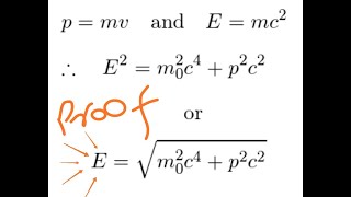 Relativistic Energy Proof [upl. by Dwinnell]